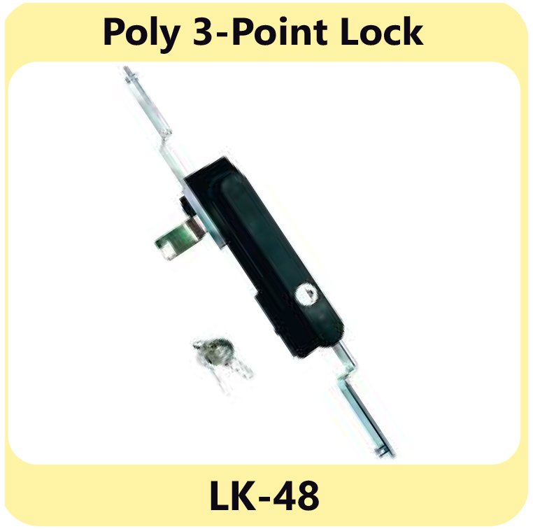 Poly 3-Point Lock LK-48