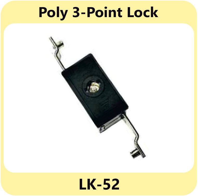 Poly 3-Point Lock LK-52