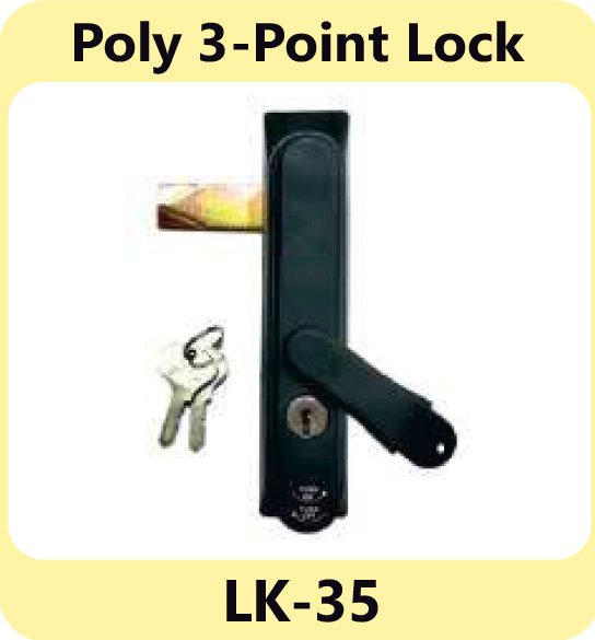 Poly 3-Point Lock LK-35